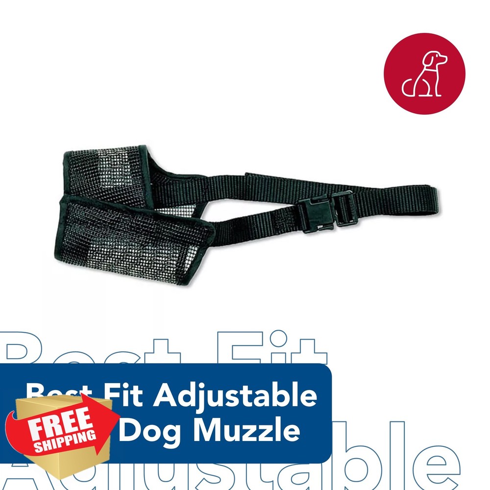 Best Fit Dog Muzzle Black Size 4