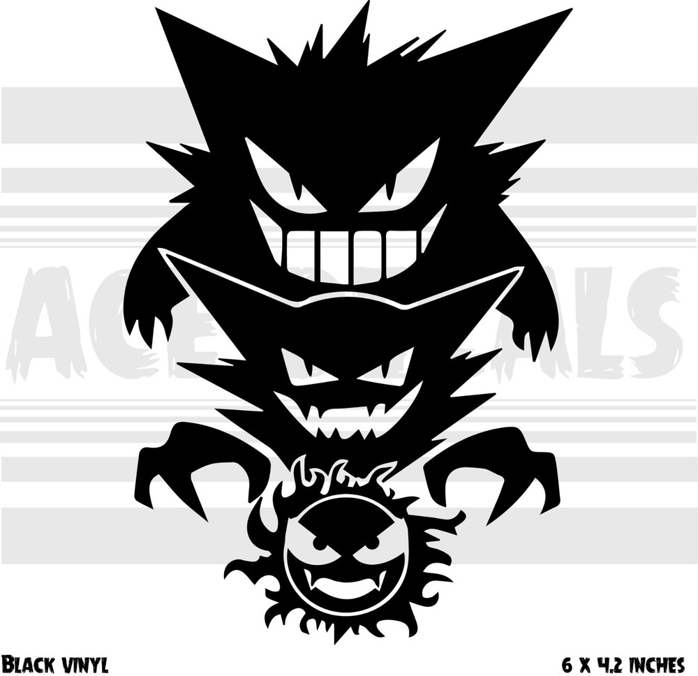 Pokemon - Gengar Evolution - Vinyl Decal