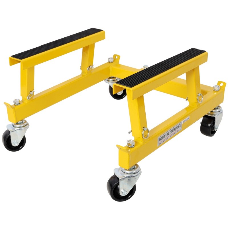 Engineering Motorcycle Engine Shop Cradle Dolly, Frame Racks 1500lbs Yellow