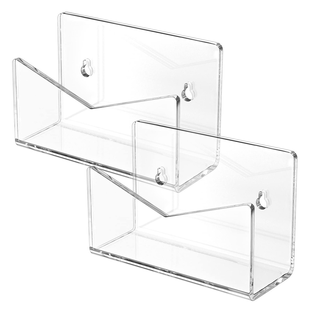 Acrylic Mail Holder Desk Envelope Organizer Clear 2 Pack