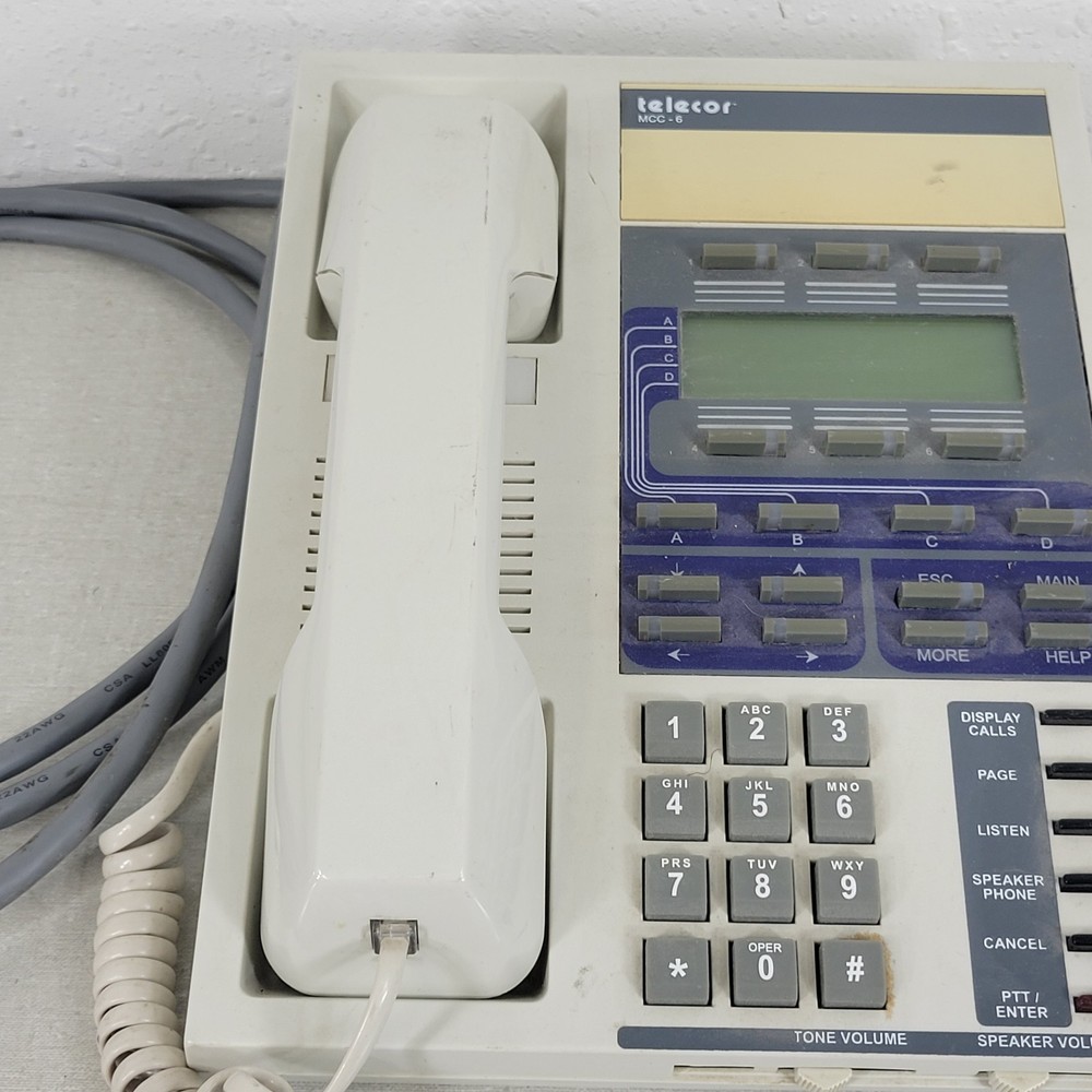 Telecor MCC-6 Vintage Administrators Console PA System Intercom Phone
