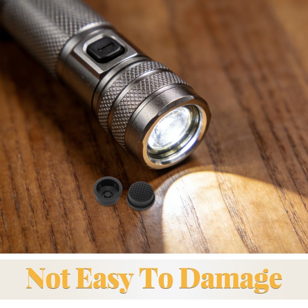 2 PCS Waterproof Rechargeable Flashlight Handheld Boot Button Cap