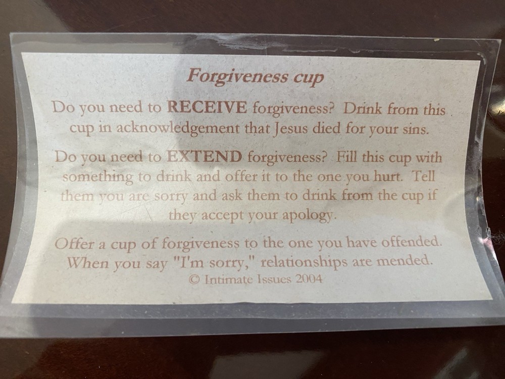Chalice Silver Plated Personal Forgiveness Cup