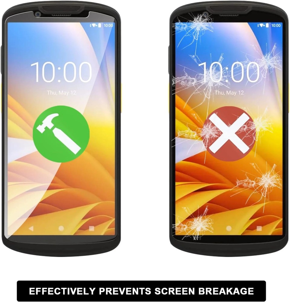 2-PACK Tempered Glass Screen Protector for Zebra TC53 TC58 Scanner NEW