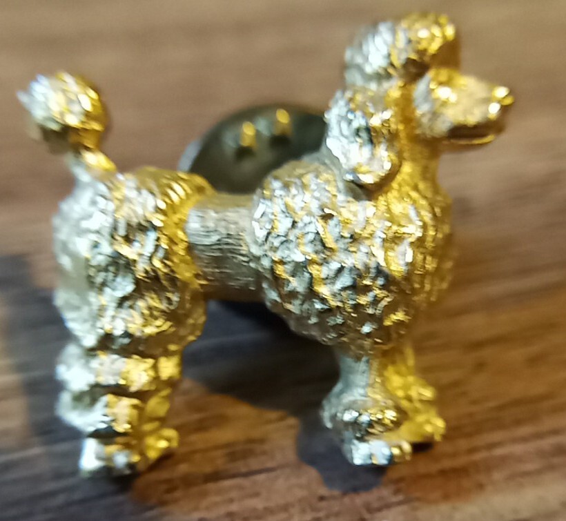Vintage Gold-tone Poodle Pin