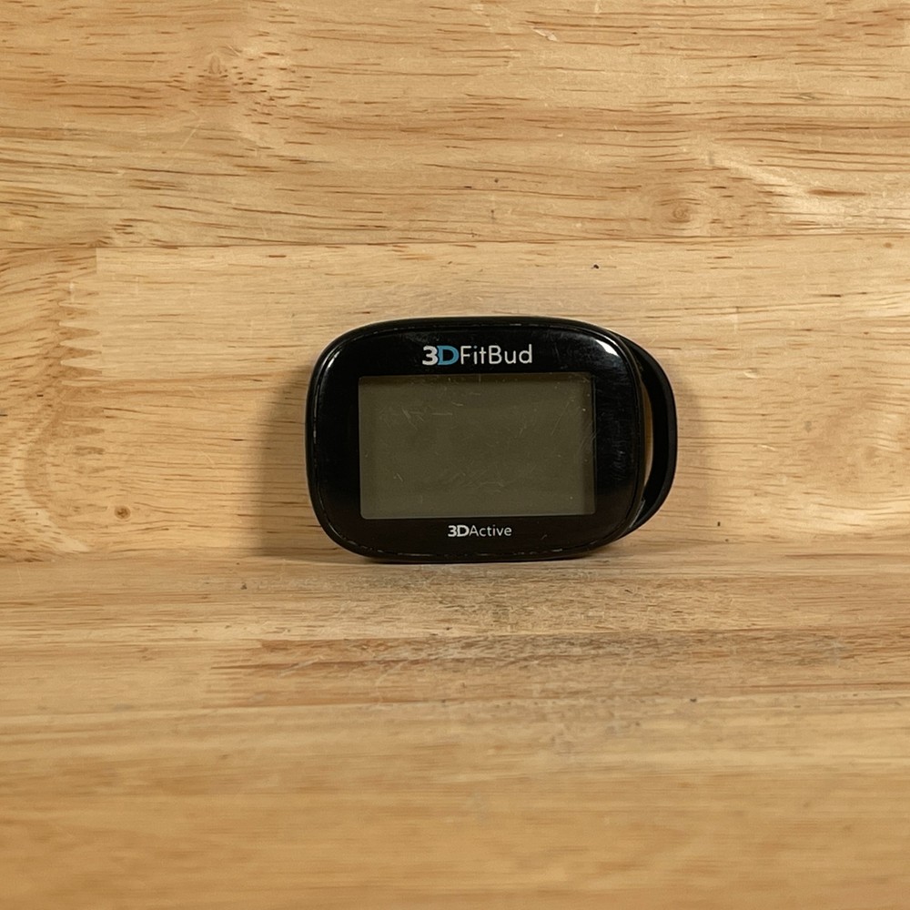3DActive 3DFitBud Black Simple Step Counter Walking 3D Pedometer For Parts