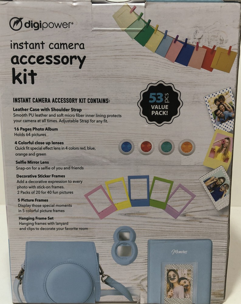Digipower Instant Camera 53 pcs Accessory Kit Fuji Film Instax