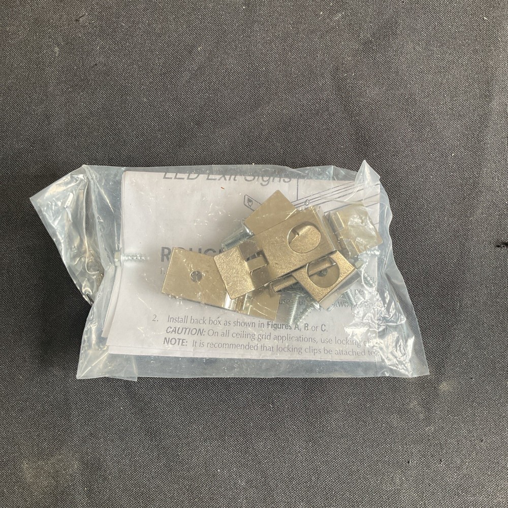 Dual Lite LED Emergency Exit Double Face Sign White LECSRDNA-2C A2