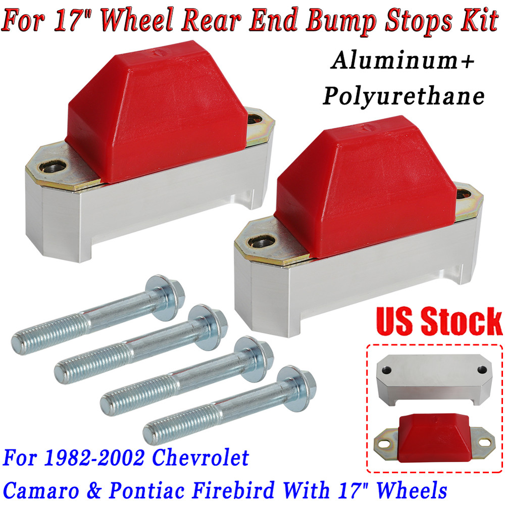 For 82-02 Camaro Firebird Polyurethane Rear End Differential Bump Stops Kit 17"