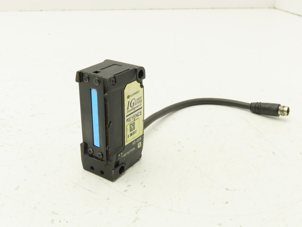 Keyence IG-028 Intelligent-G Laser Sensor Receiver Detection