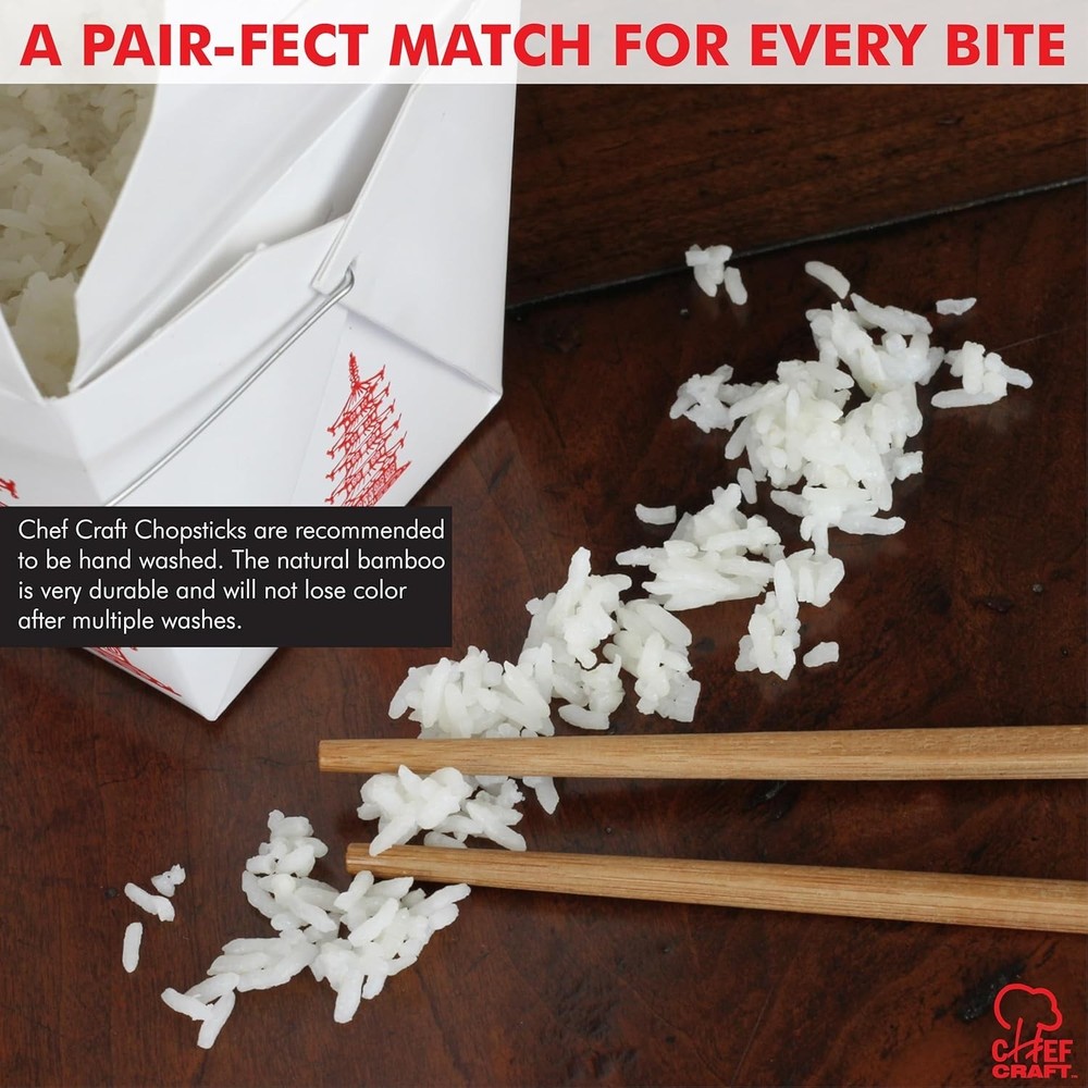 Select Bamboo Chopsticks 4 piece set, Natural