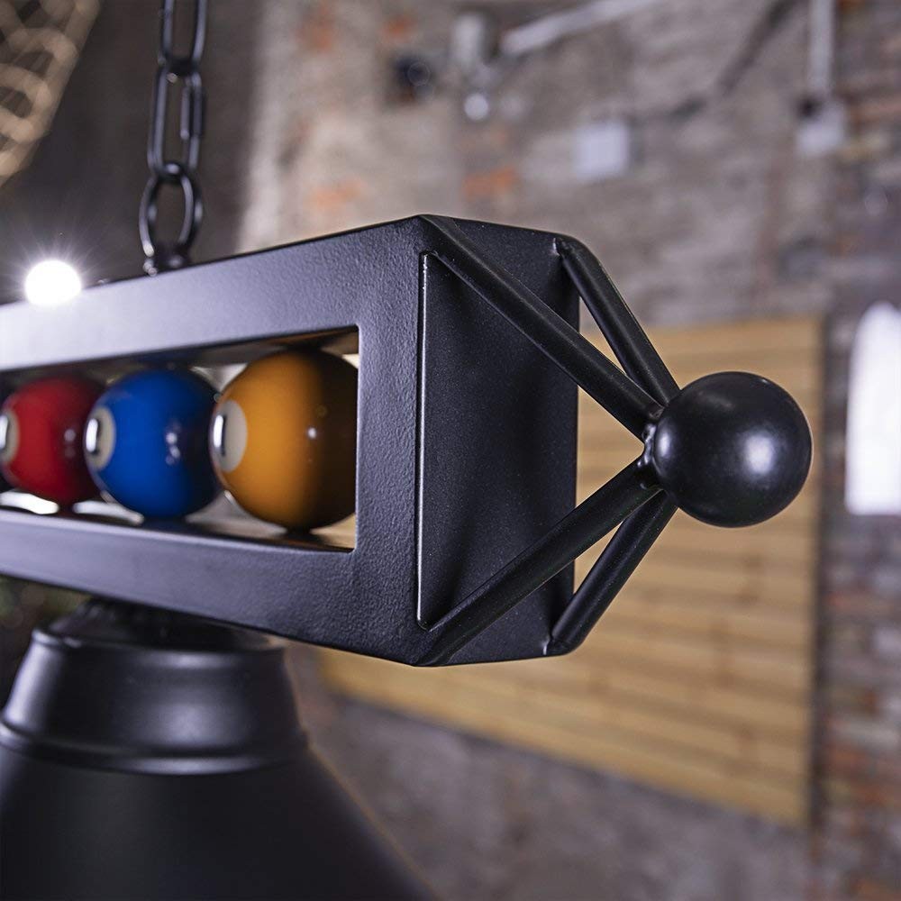 3 Light Billiard Pool Table Lights, 59" Pool Table Lighting for 7'-8' Table, ...