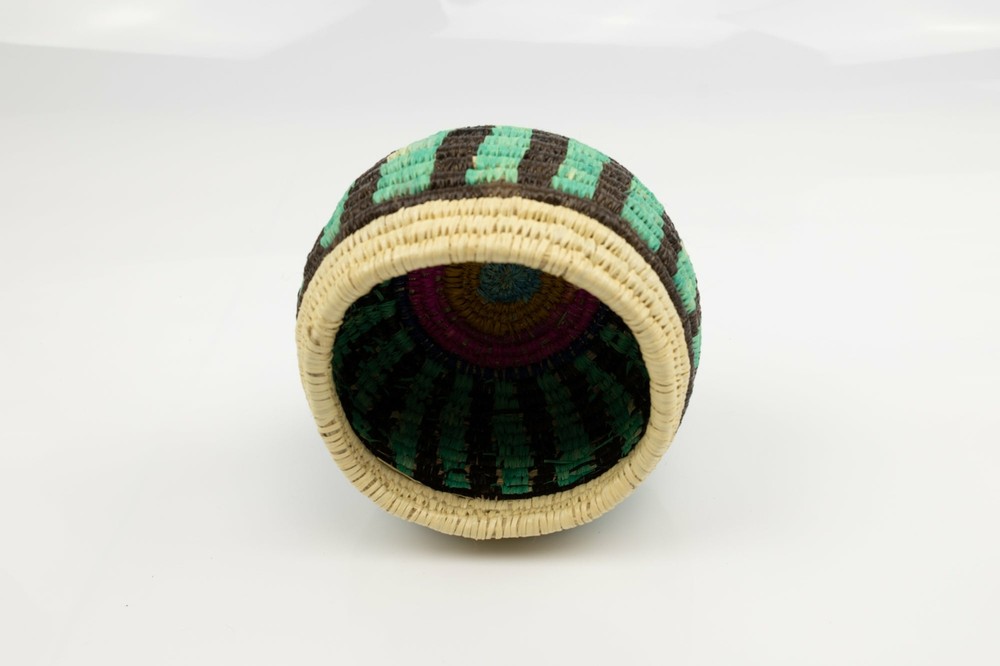 Vintage Woven Panama Basket