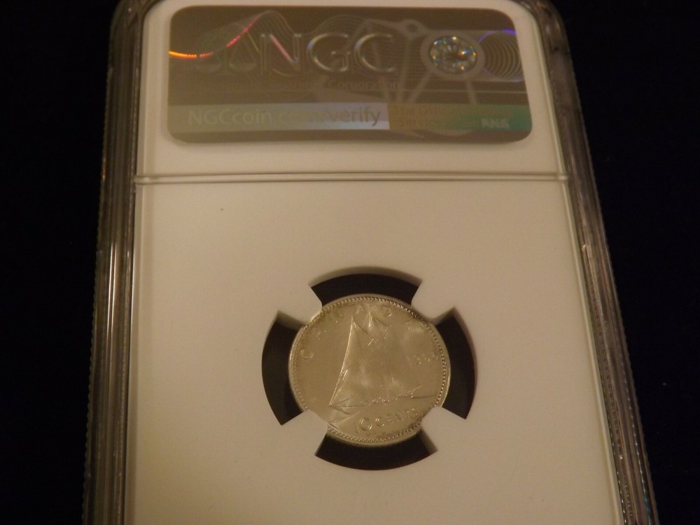 1965 10C Canada NGC MS 64+