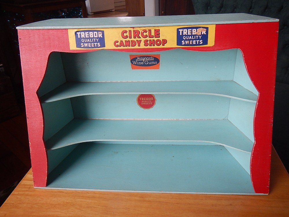 Original trebor sweets circle candy shop store counter top display