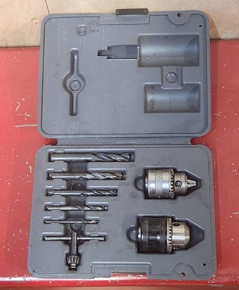 Blue Point DC150 Drill Chuck Adapter Kit Complete 1/4 and 3/8 Jacobs Chucks