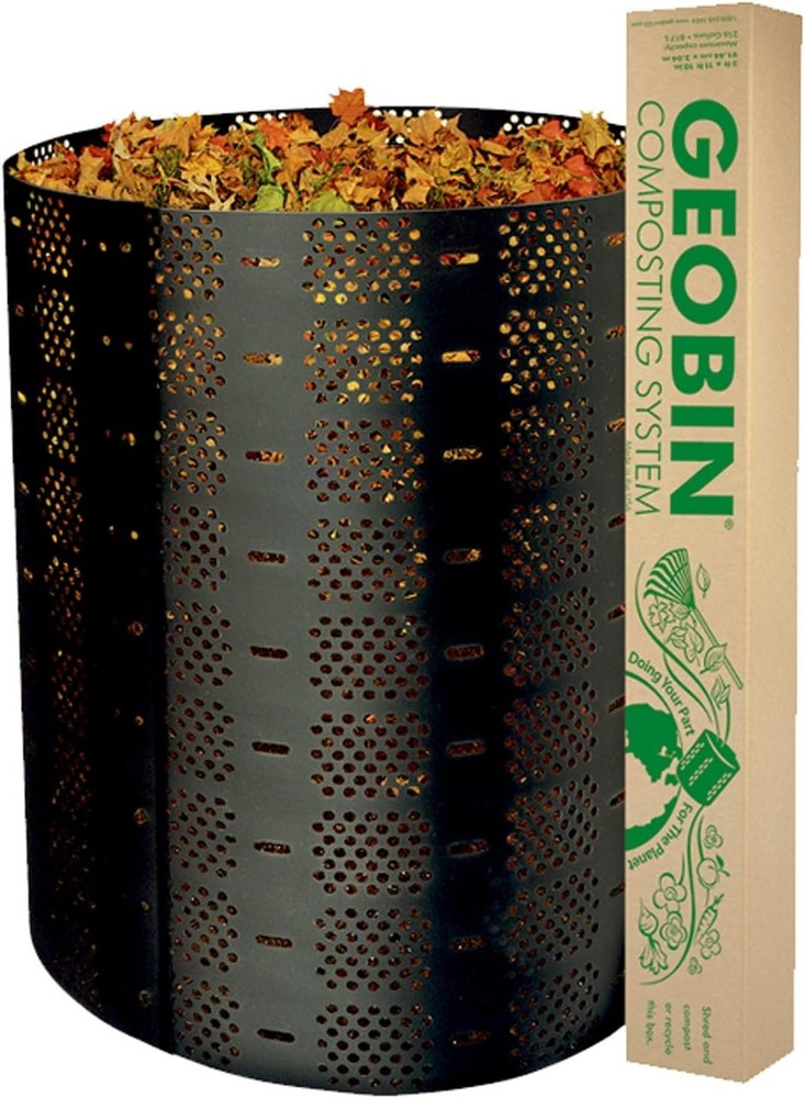 Cylindrical Compost Bin with Connection Keys for Efficient Organic Recycling