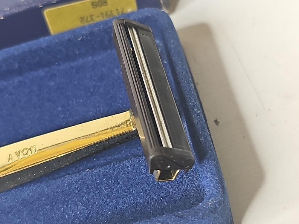 Vintage Avon Personalized Solid Brass Shaving Razor 1984 Durable Lacquer Finish