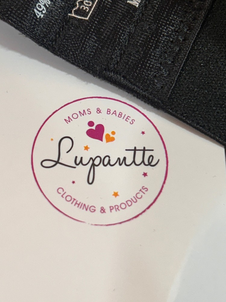 NWT Lupantte Adjustable Strap Nursing Bra, Black Size Medium