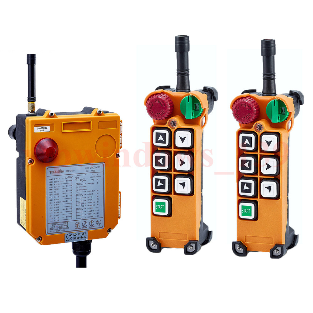 Crane Radio Industrial Remote Control Transmitter&Receiver One Dual Step Buttons