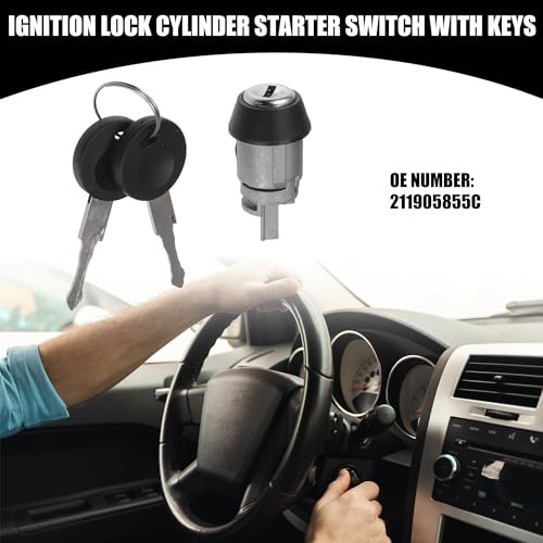 Ignition Starter Switch Lock Cylinder with Keys No.211905855C - for Volkswagen