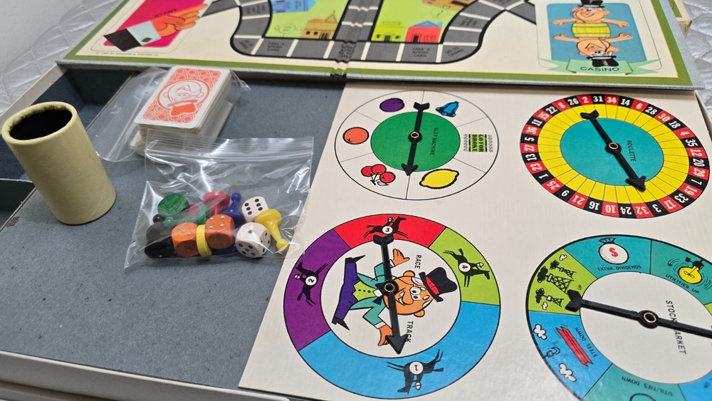 1976 Go for Broke Board Game Selchow & Righter - Complete