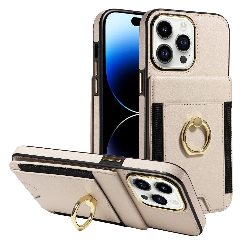 Flexible Ring Camera Phone Case with Card Pocket