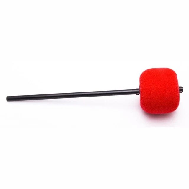 Danmar Red Felt Beater, Black Shaft