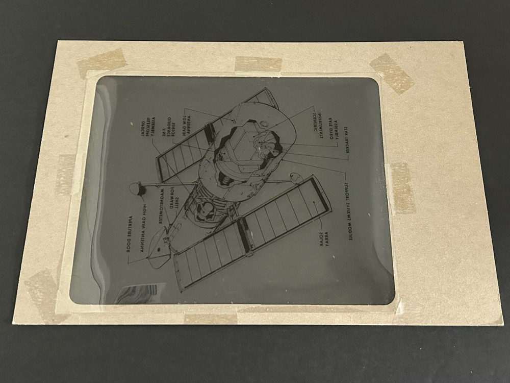 1978 NASA KSC Shuttle Space Telescope Satellite Presentation Transparency-160