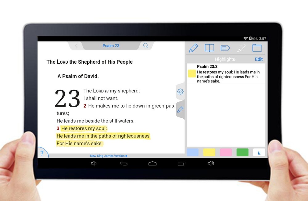 'BIBLE TABLET' - *A 10.1" Tablet with TWO Bible Versions.