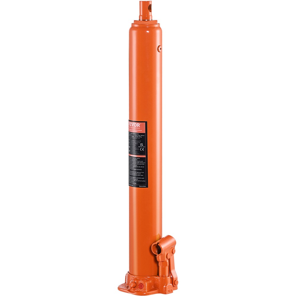 VEVOR Hydraulic Long Ram Jack 4Ton Flat Base Engine Hoist Cylinder Single Pump