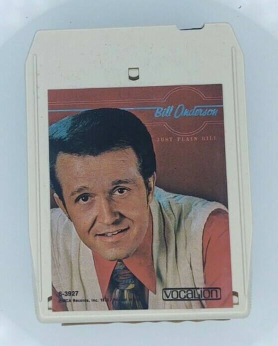 Bill Anderson Just Plain Bill 8 Track Tape Vocalion 6-3927