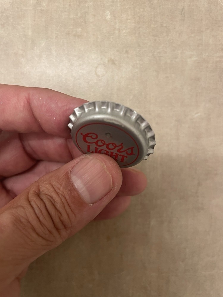Coors Light Bottle Cap, Vintage, Light Works!