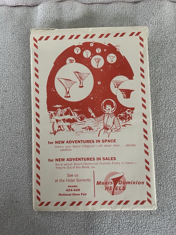 C. S. Hammond's SPACE INFOGRAPH question & answer slide w/ outer envelope