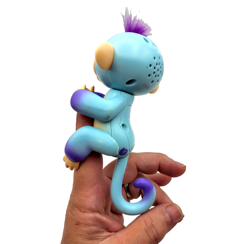 Blue Purple Fingerling Interactive Baby Monkey 5" TESTED