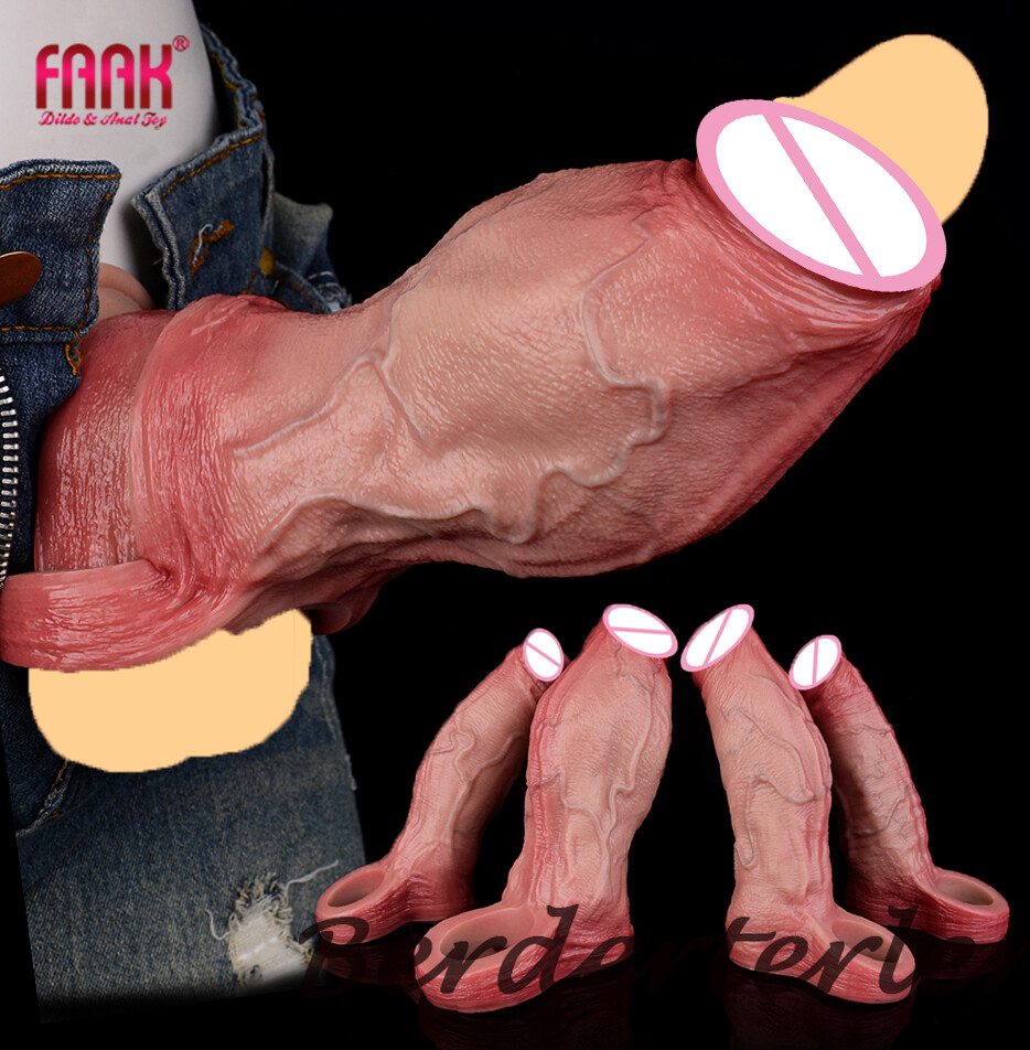 Penis Sleeve Open-ended Enlargement Reusable Sheath for Men Delay Ejaculation