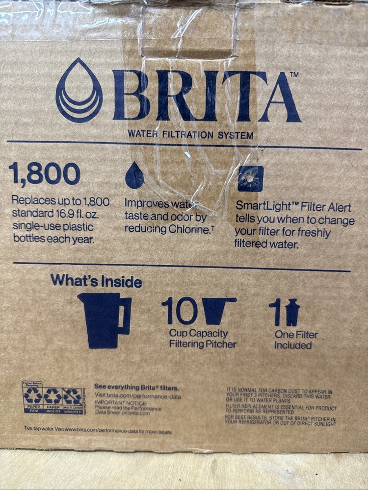 Brita Everyday Elite Water Filter Pitcher - SmartLight Filter Change Indicators