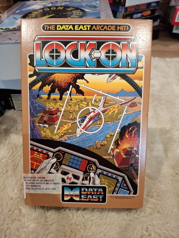 Data East Lock-On IBM Video Game 1987 - Vintage