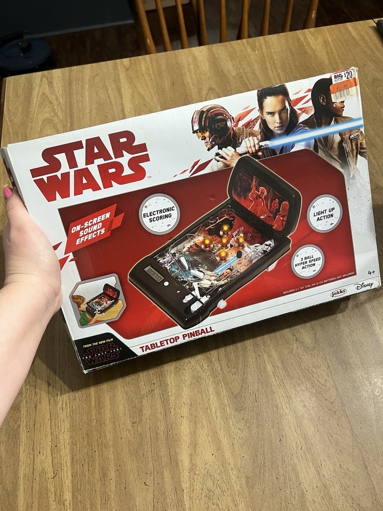Jakks Star Wars Tabletop Pinball Electronic Interactive Toy On-Screen Effects