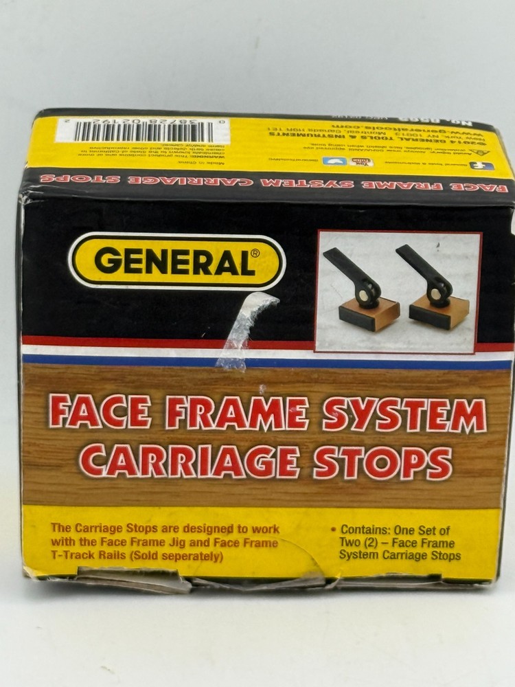 General Tools Professional Face Frame System Carriage Jig Stopper -