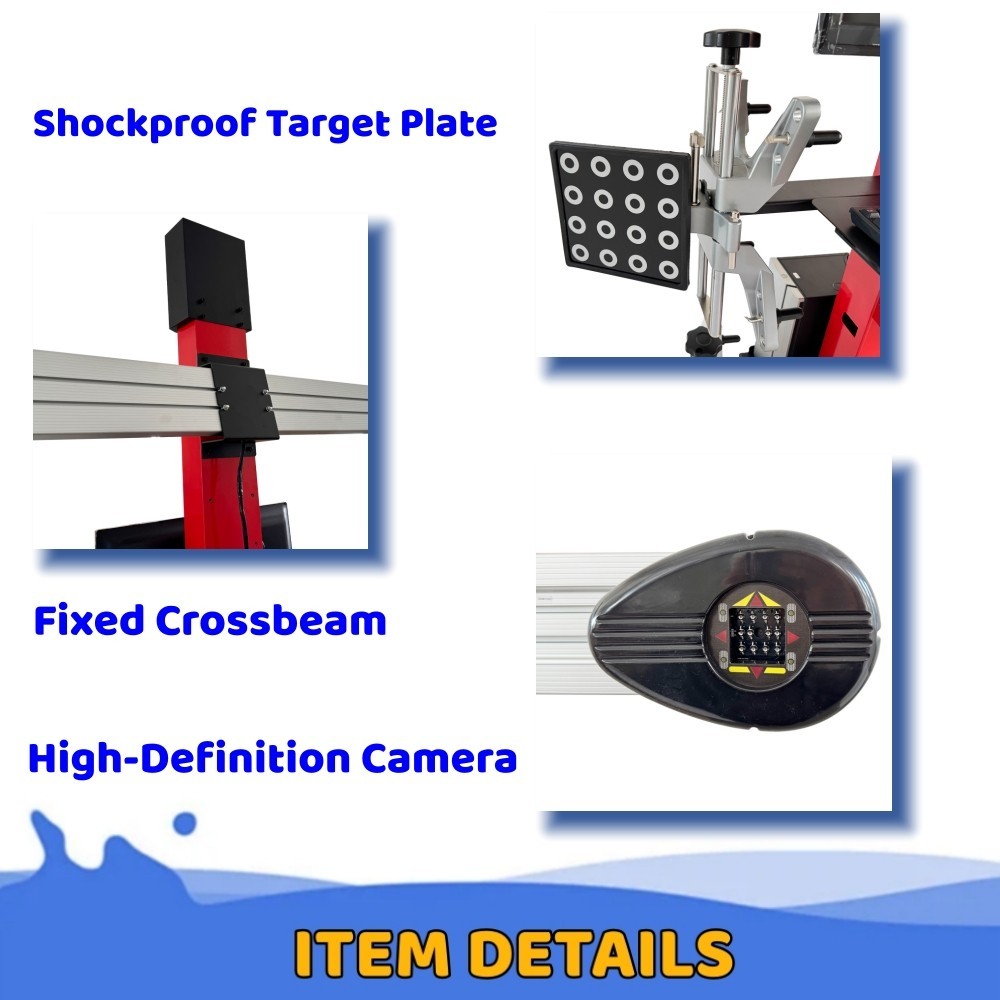 110V 3D Wheel Alignment Machine LED Intelligent Wheel Alignment Tester Passenger