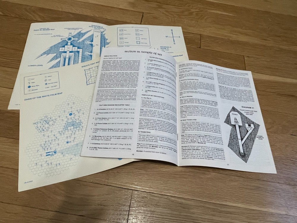 Advanced Dungeons & Dragons 1e Oasis of the White Palm Original
