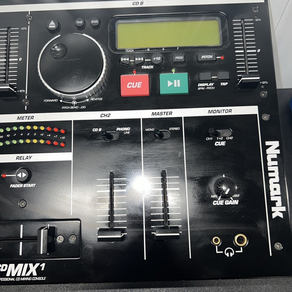 NUMARK CD MIX 1 DJ 2-DISC CD PLAYER/MIXER AS-IS READ DESCRIPTION!!!!!!!!!!!!!!!!