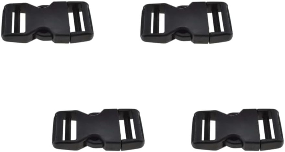 SGH Pro Quick Side Release Buckles 1" Wide 4 Pack Dual Adjustable No Sewing Clip