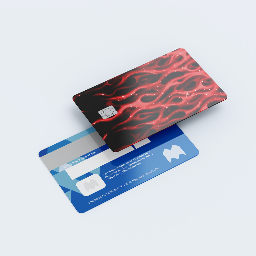 Midnight Flames Card Skin (RED)
