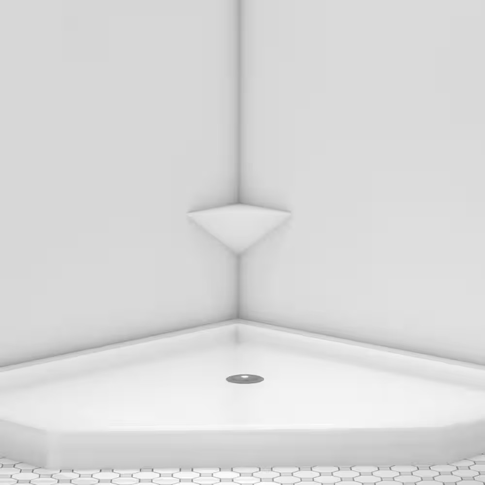 10 In. Shave Shelf in White