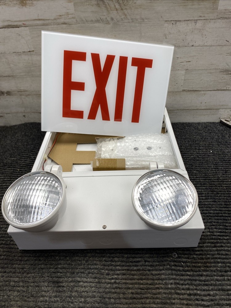 HUBBELL CLSCSRW-RC-3 DUAL LITE EMERGENCY AND EXIT LIGHTING