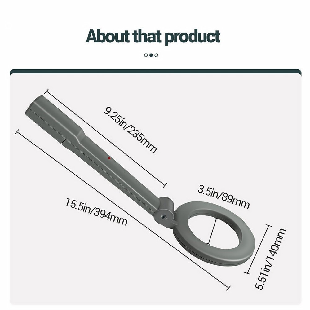 Handheld Metal Detector Airport Security Scanner High Sensitive Testing Tool d