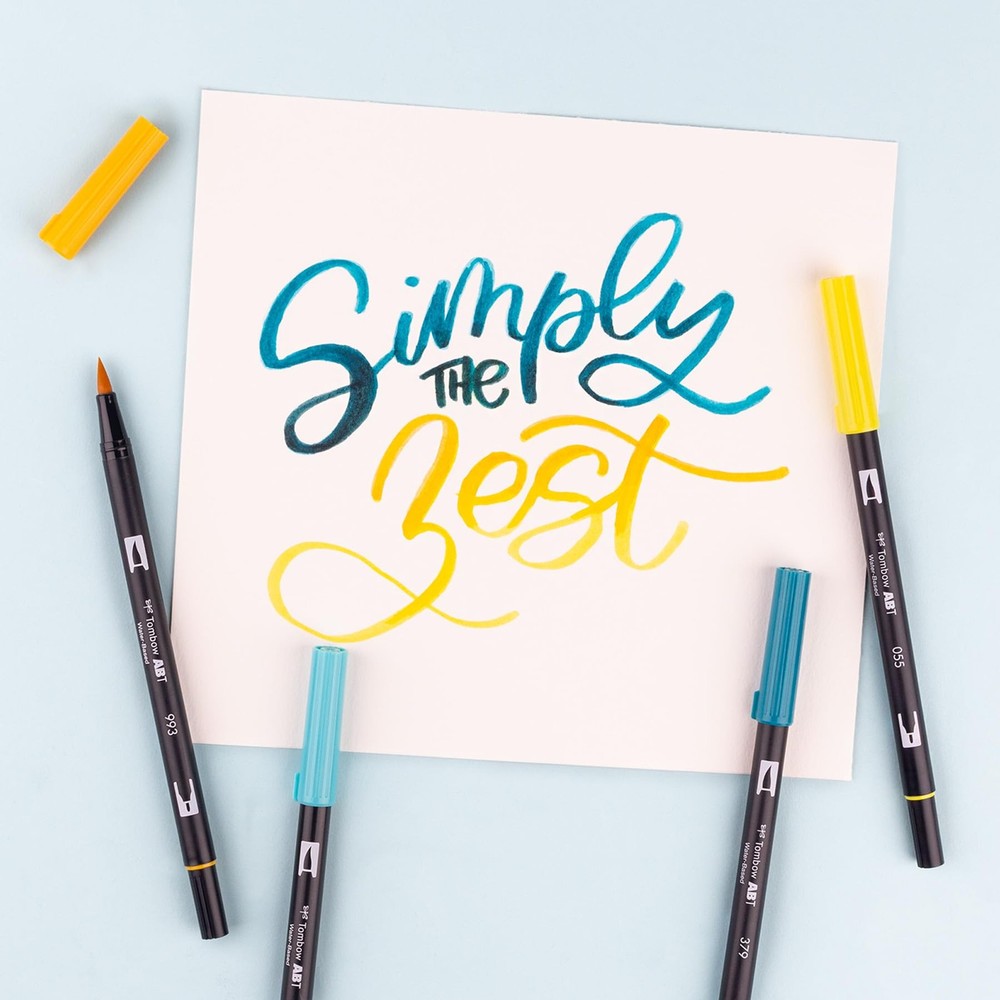 Dual Brush Pen Set Lemon Squeezy 6