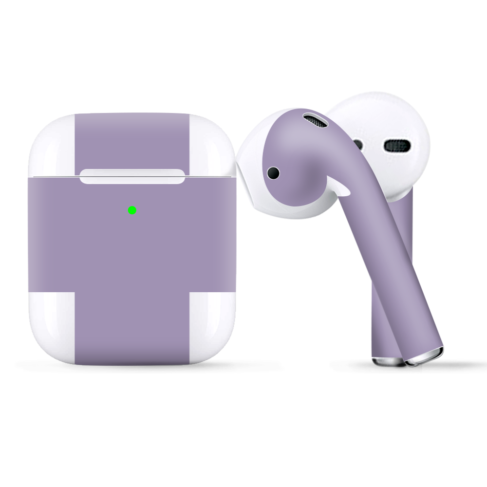 Skins Wraps compatible for Apple Airpods Solid Lavendar